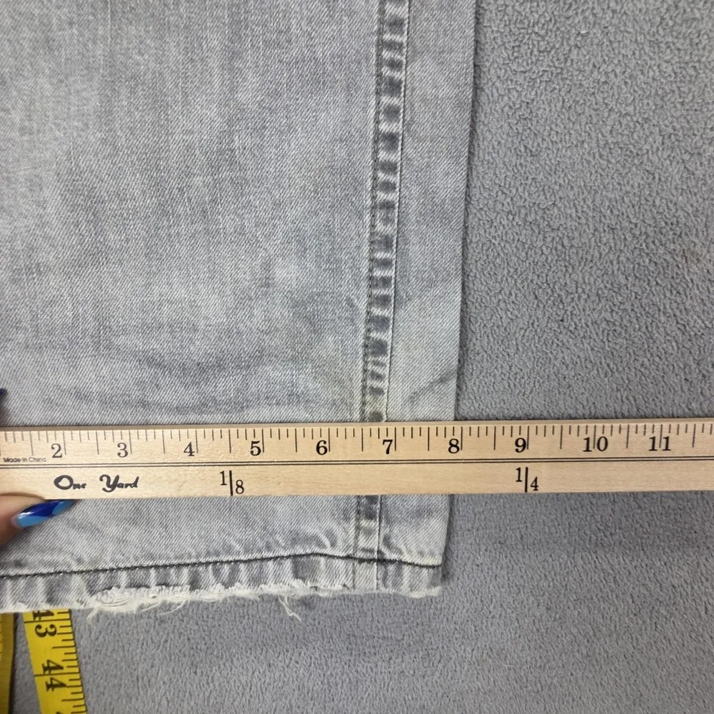 Diesel Jeans Mens 33x34 Gray Iakop Regular Slim Tapered Button Fly 008QP